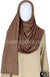 Mocha Plain - Jamila Jersey Shayla Long Rectangle Hijab 30"x70"
