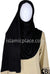 Black Plain - Jamila Jersey Shayla Long Rectangle Hijab 30"x70"