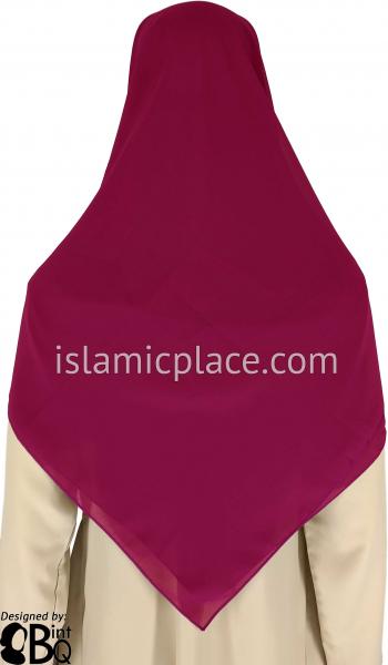 Mulberry - Georgette 45" Square Khimar