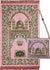 Pink - Mosque Sketch Design Prayer Rug with Matching Zipper Carrying Bag