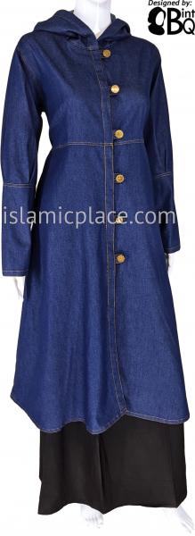 Blue - Denim Naima Stylish Coat by BintQ - BQ86