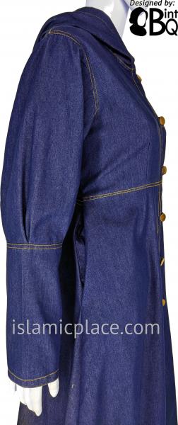 Blue - Denim Naima Stylish Coat by BintQ - BQ86