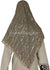 Taupe with Metallic Silver Strokes - 45" Square Printed Khimar