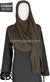 Bark - Plain Soft Crinkle Cotton Shayla Long Rectangle Hijab 36"x72"