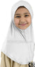 White - Luxurious Lycra Hijab Al-Amira - Girl size (1-piece)