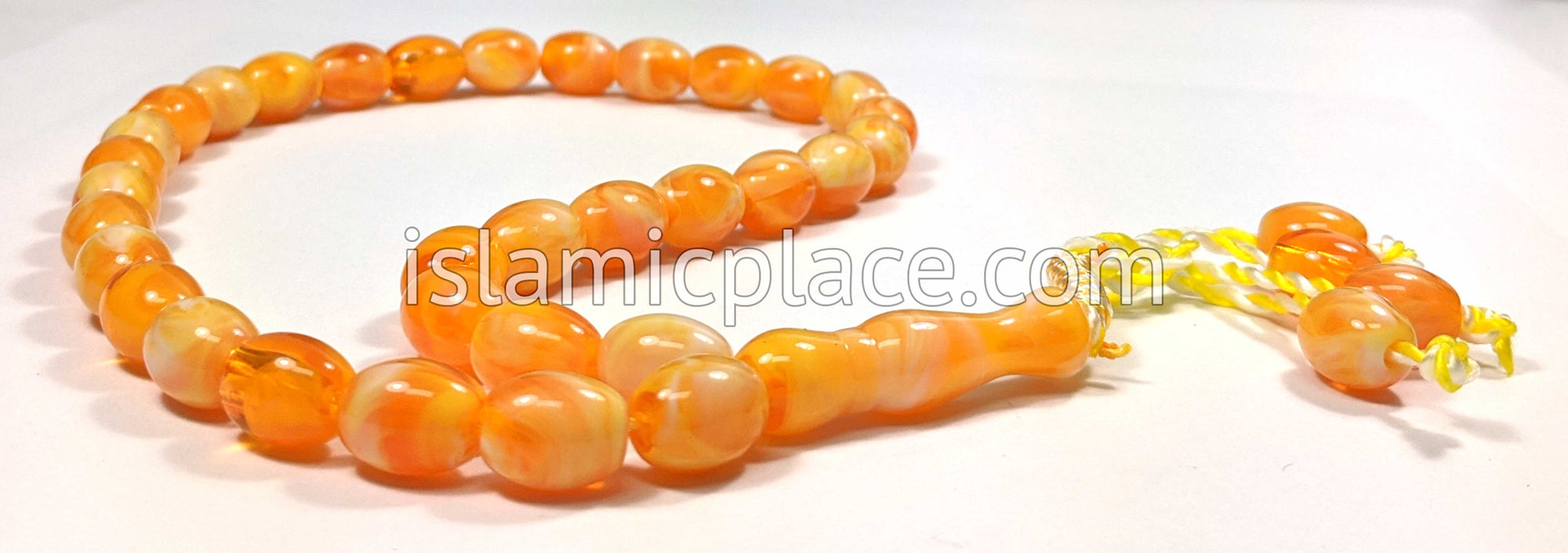 Amber Gold - Rashid Tasbih Prayer Beads