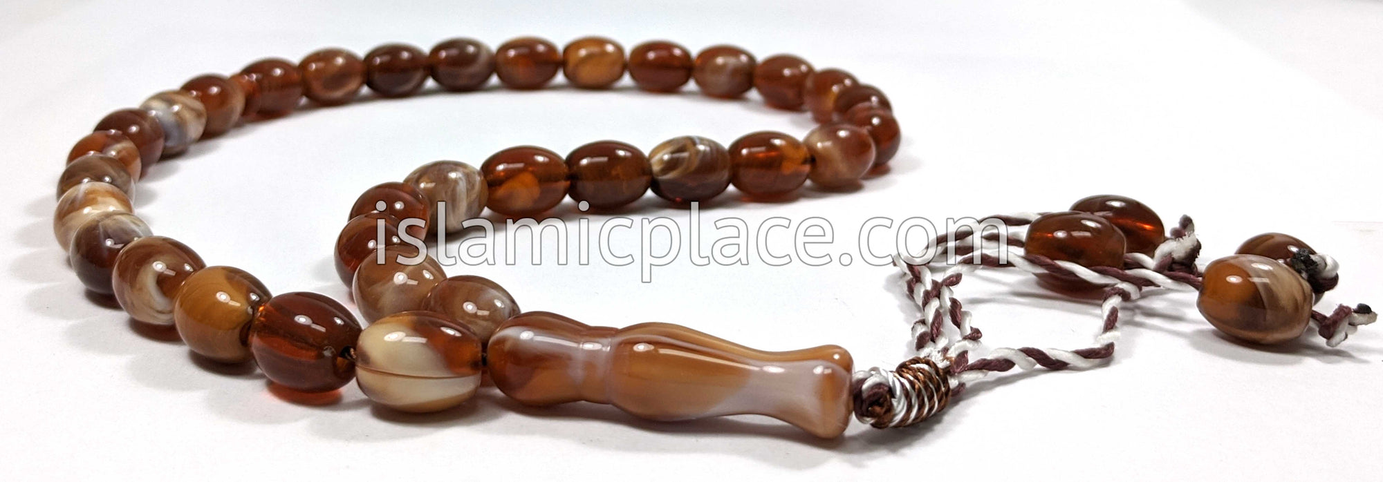 Mahogany - Rashid Tasbih Prayer Beads