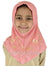 Pale Pink - Daisy Sketch Hijab Al-Amira - Girl size (1-piece) - Design 2