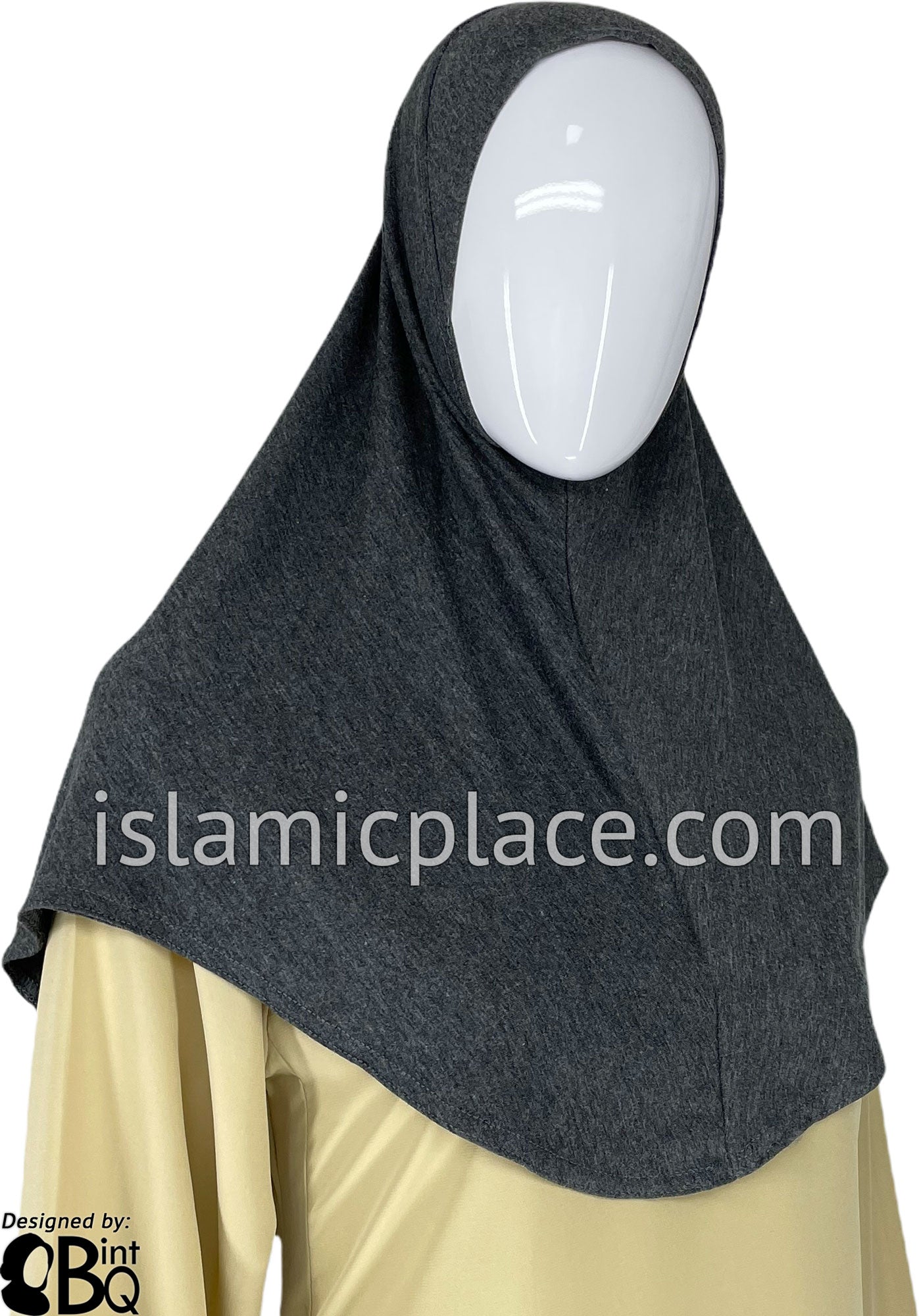 Heather Gray - Plain Teen to Adult (Large) Hijab Al-Amira (1-piece style)
