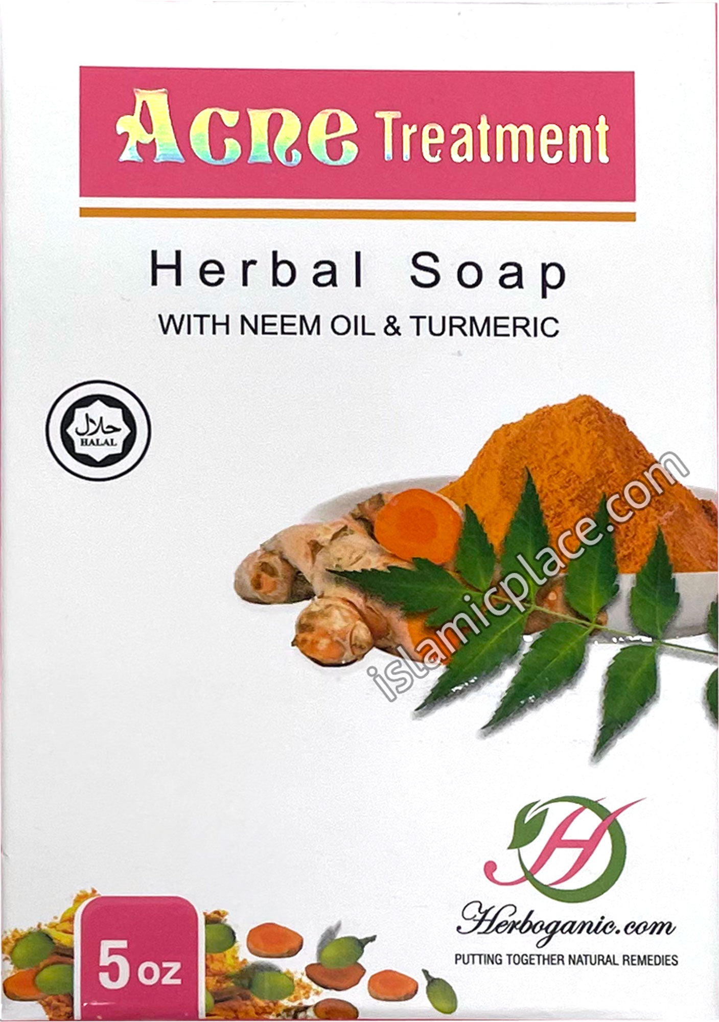 Acne Treatment Herbal Halal Soap - 5 oz