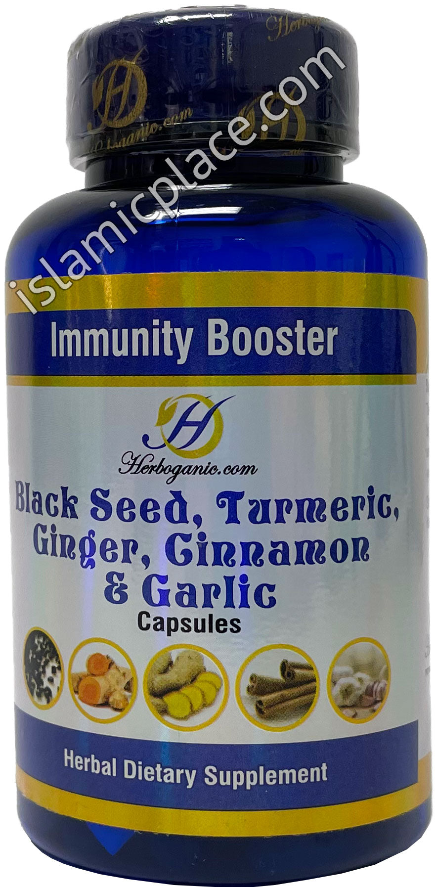 Immunity Booster - Black Seed, Turmeric, Ginger, Cinnamon & Garlic Capsules