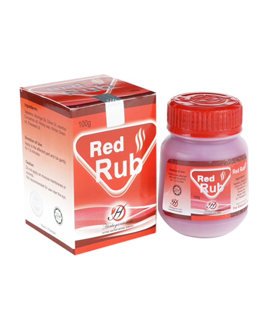 Red Rub for Pain Relief