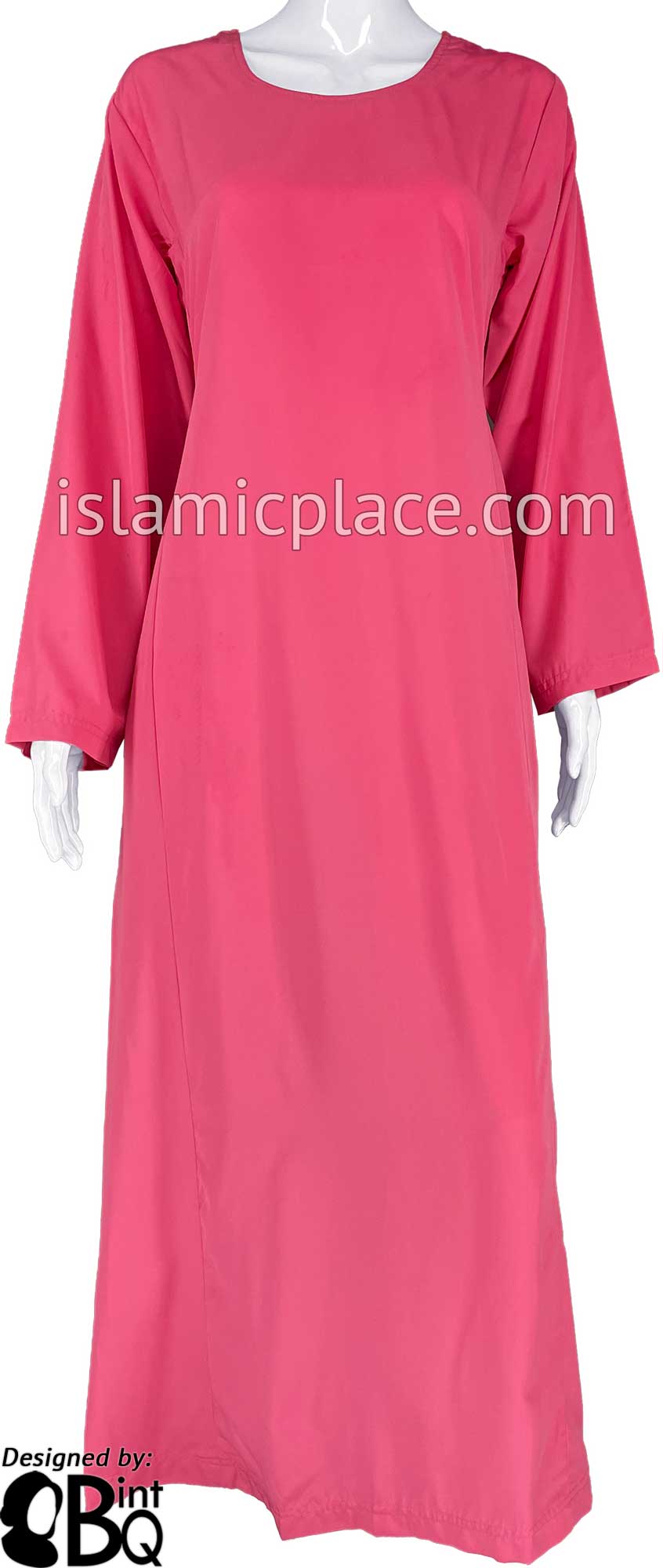 Flamingo Pink - Basics Plain Abaya by BintQ