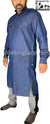 Blue Denim - Saeed Men Kameez with Zipper Pockets by Ibn Ameen - IA15