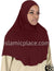 Burgundy - Plain Adult (X-Large) Hijab Al-Amira (1-piece style)