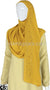 Gold with Golden Stones in Design 59 - Georgette Chiffon Shayla Long Rectangle Hijab 30"x70"