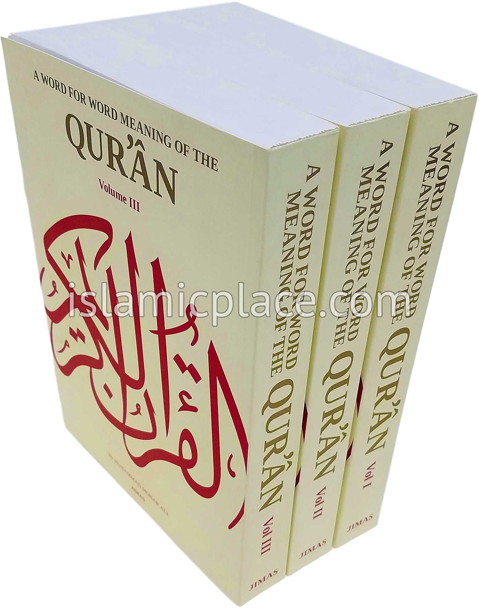 [3 vol set] A Word for Word Meaning of the Qur'an by Mohar Ali