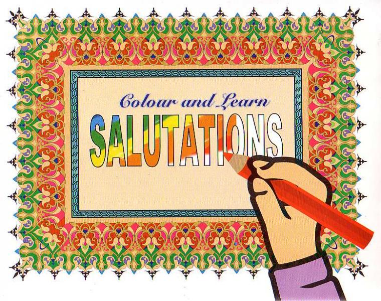 Color and Learn Salutations #3