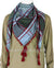Blue with Burgundy, Gray and Olive - Rauf Collection Men Scarf Kifaya