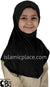 Black - Plain Girl size (1-piece) Hijab Al-Amira