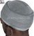 Gray - Elastic Knitted Indonesian Solid Kufi (original style)