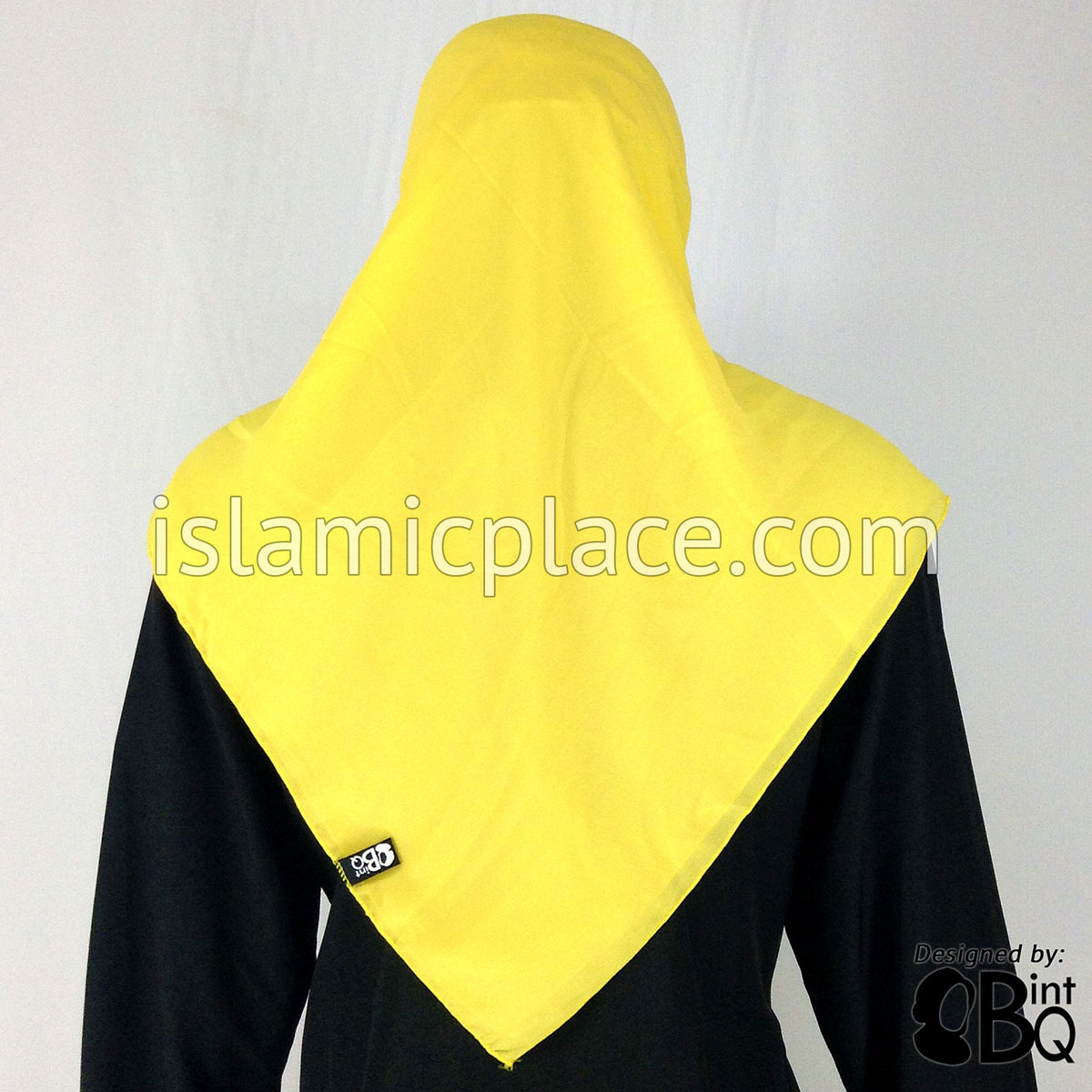 Banana Yellow - Georgette 45&quot; Square Khimar