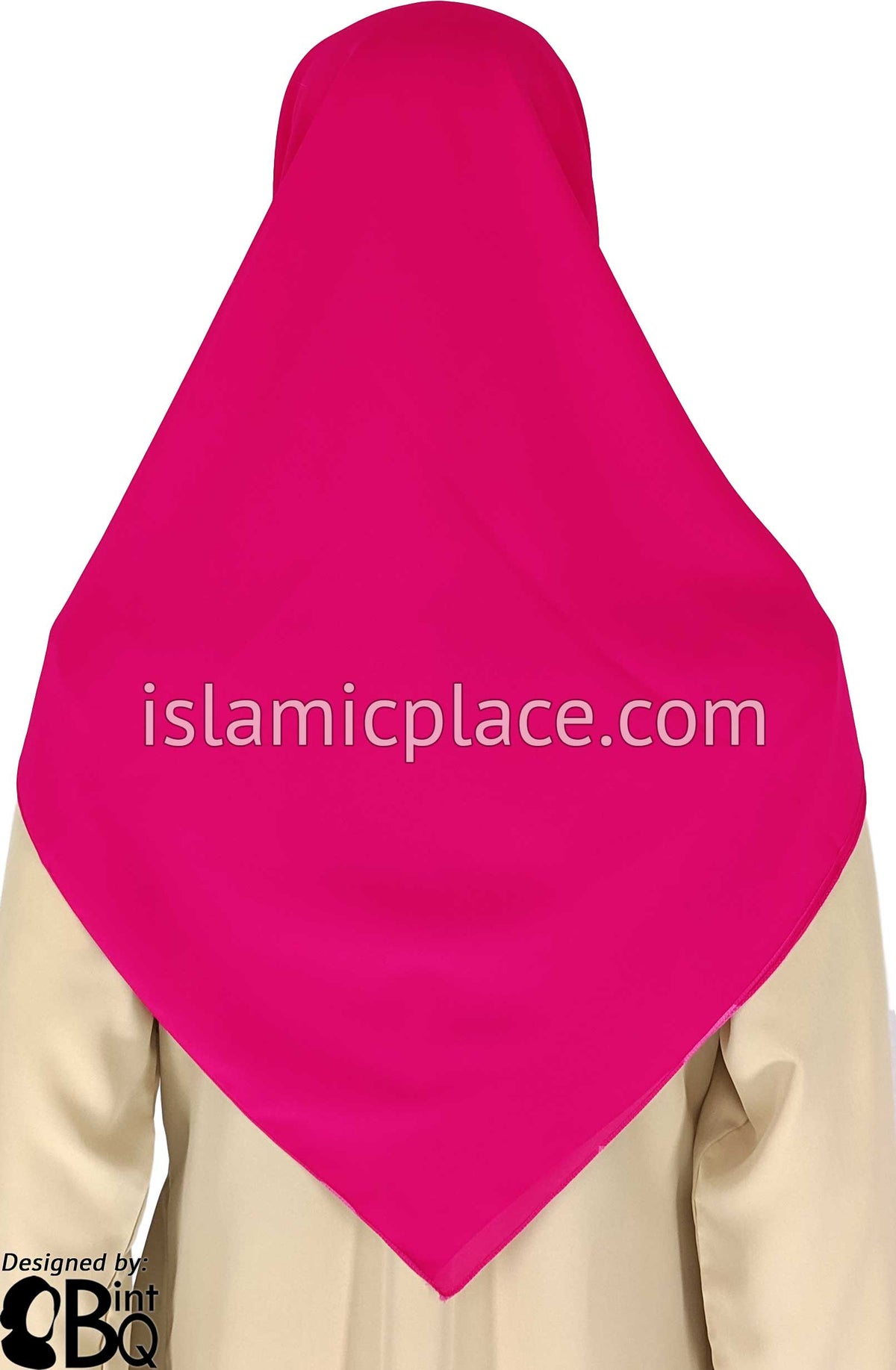 Fuchsia - Georgette 45&quot; Square Khimar