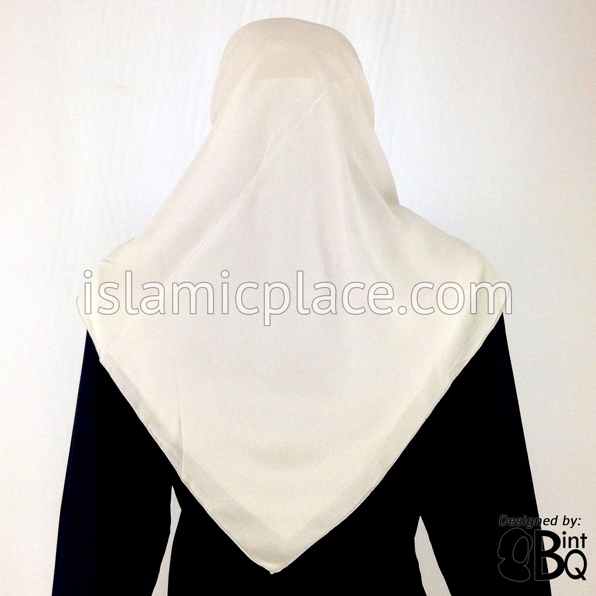 Silver Gray - Georgette 45" Square Khimar