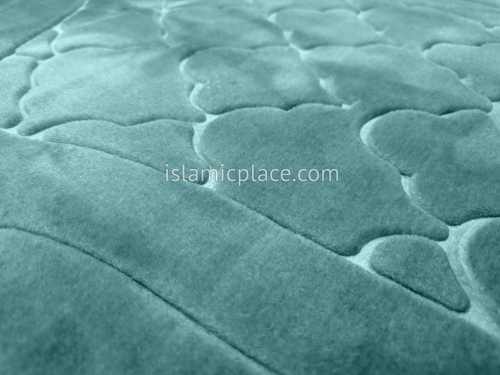 Teal Blue - Orthopedic Padded Foam Cushion Luxurious Prayer Rug