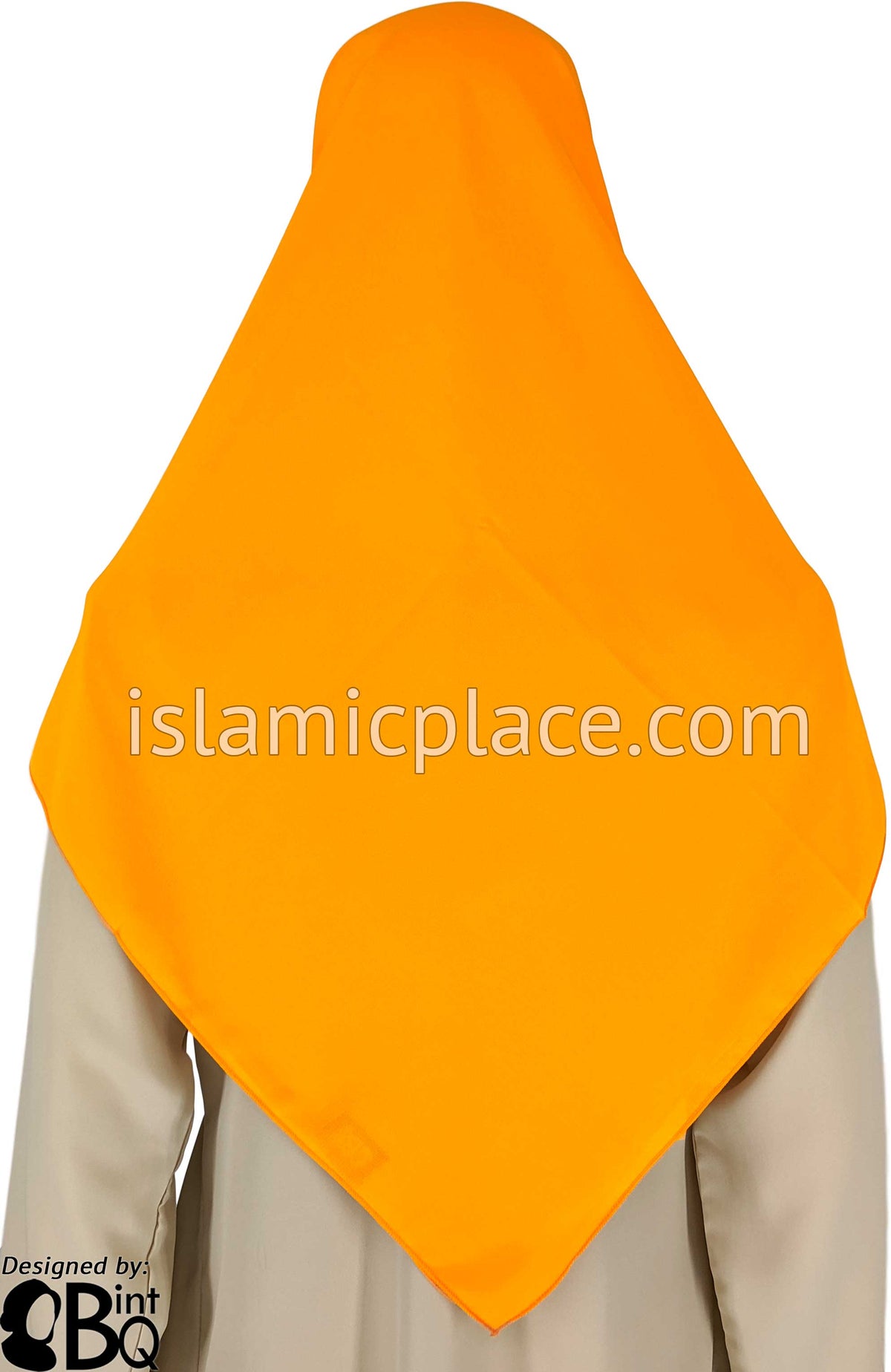 Gold - Georgette 45&quot; Square Khimar