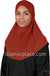 Rust - Luxurious Lycra Hijab Al-Amira - Teen to Adult (Large) 1-piece style