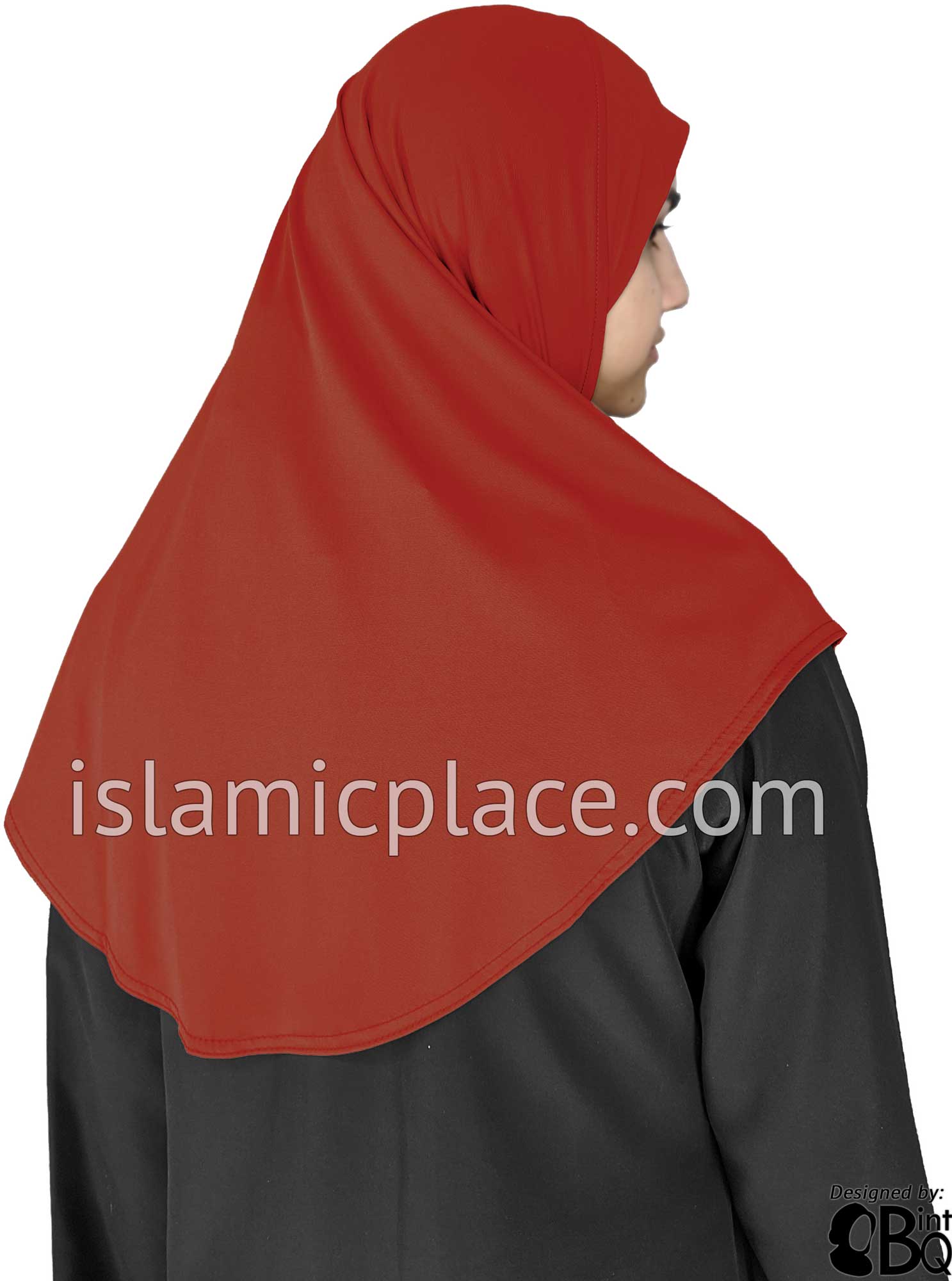 Rust - Luxurious Lycra Hijab Al-Amira - Teen to Adult (Large) 1-piece style