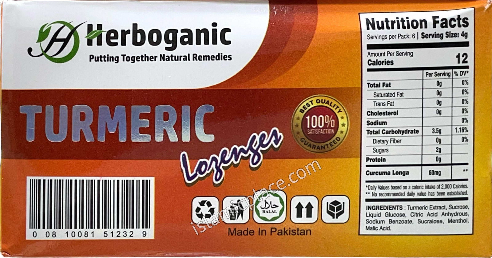 Turmeric - Herbal Lozenges (pack of 6)