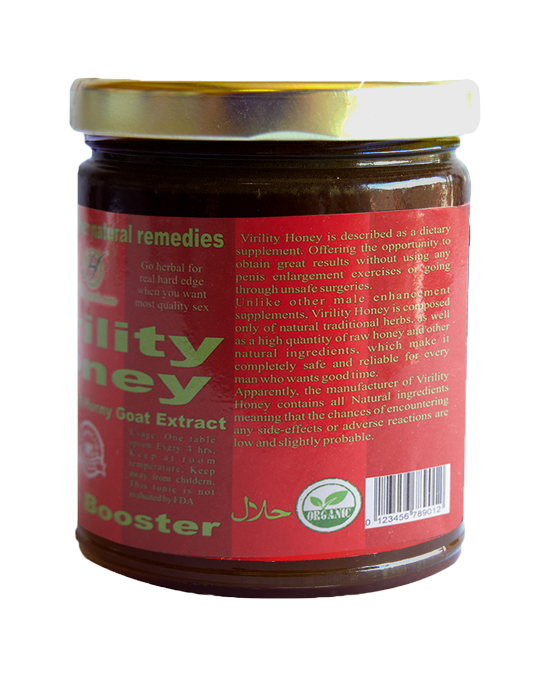 Organic Virility Honey with Tongkat Ali and Horny Goat Extract - Libido Booster