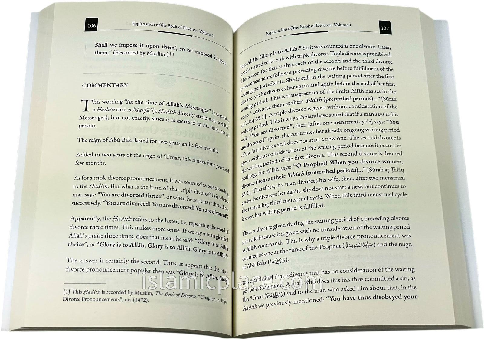 [3 vol set] Explanation of The Book of Divorcevvv