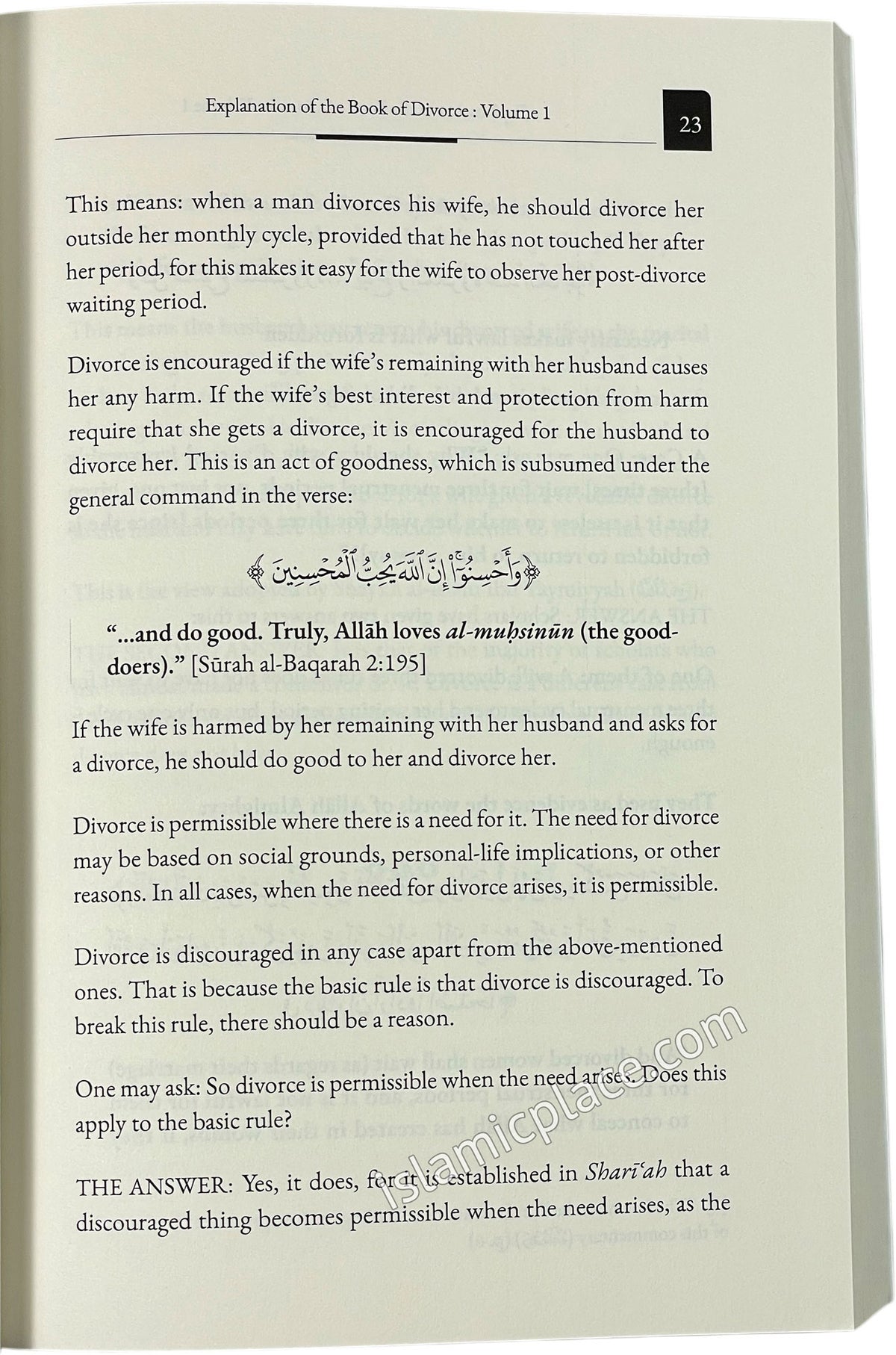 [3 vol set] Explanation of The Book of Divorce