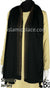 Black with Golden Stones in Design 6 - Jersey Shayla Long Rectangle Hijab 30"x70"