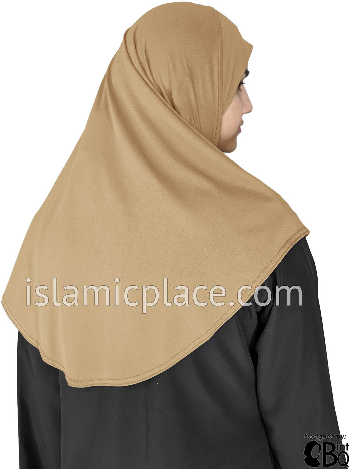 Beige - Luxurious Lycra Hijab Al-Amira - Teen to Adult (Large) 1-piece style