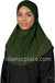 Dark Olive - Luxurious Lycra Hijab Al-Amira - Teen to Adult (Large) 1-piece style