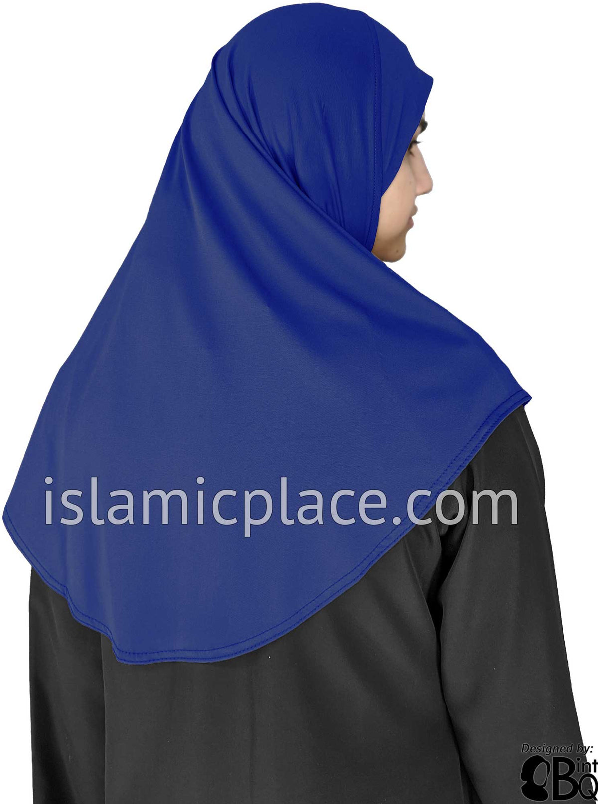 Cobalt Blue - Luxurious Lycra Hijab Al-Amira - Teen to Adult (Large) 1-piece style