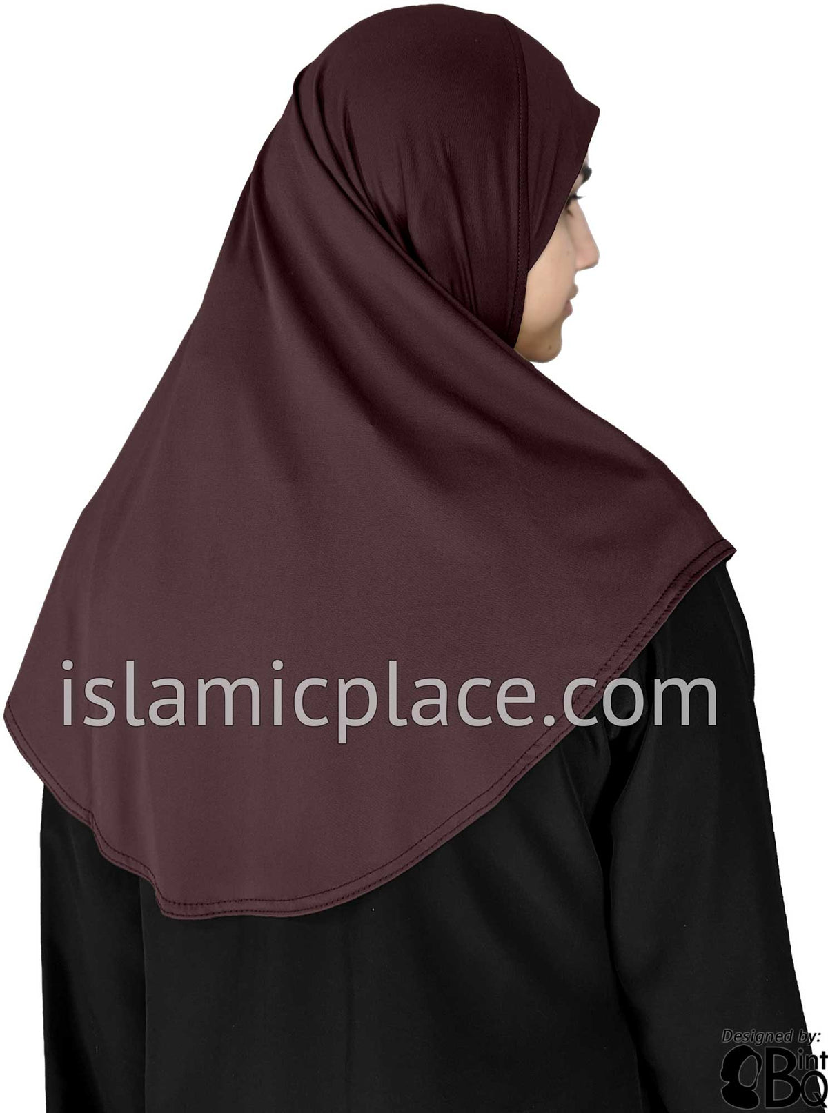 Brown Berry - Luxurious Lycra Hijab Al-Amira - Teen to Adult (Large) 1-piece style