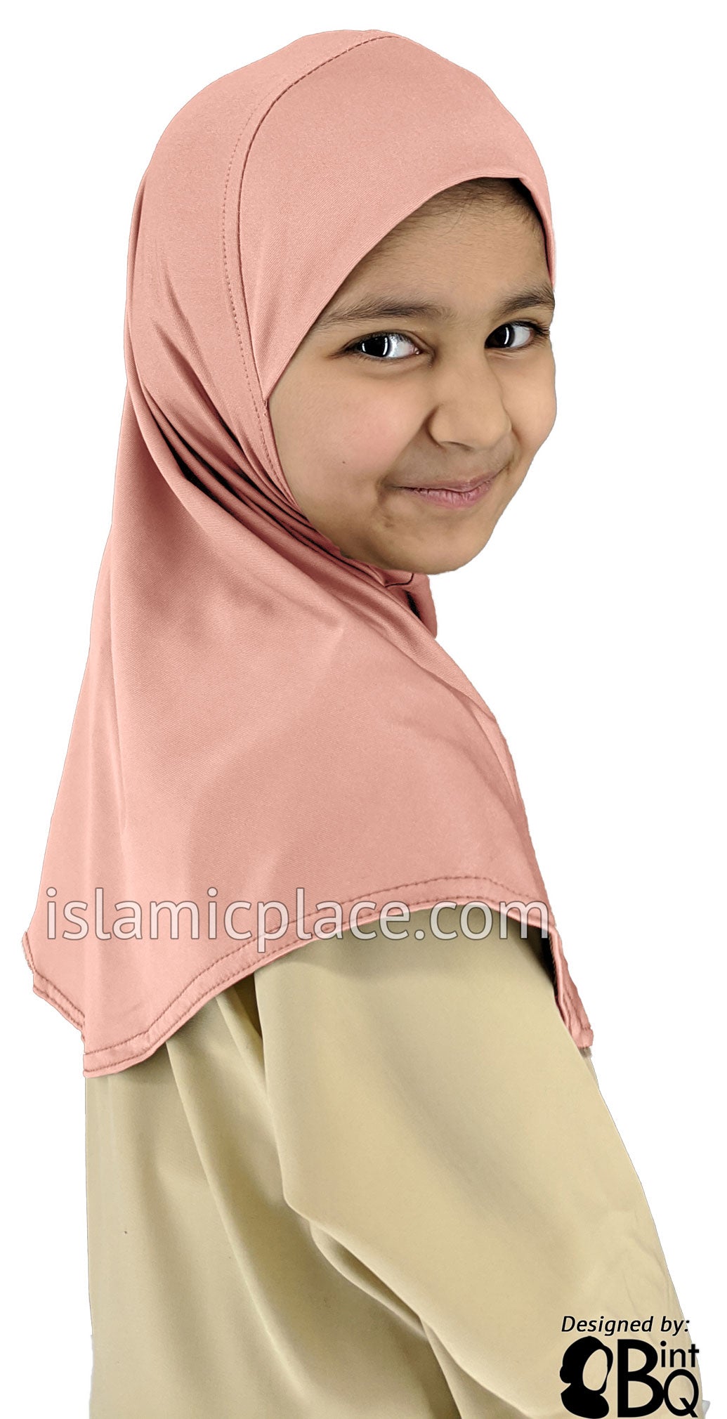 Nude - Luxurious Lycra Hijab Al-Amira - Girl size 1-piece style