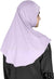 Lilac - Luxurious Lycra Hijab Al-Amira with Silver Rhinestones Teen to Adult (Large)