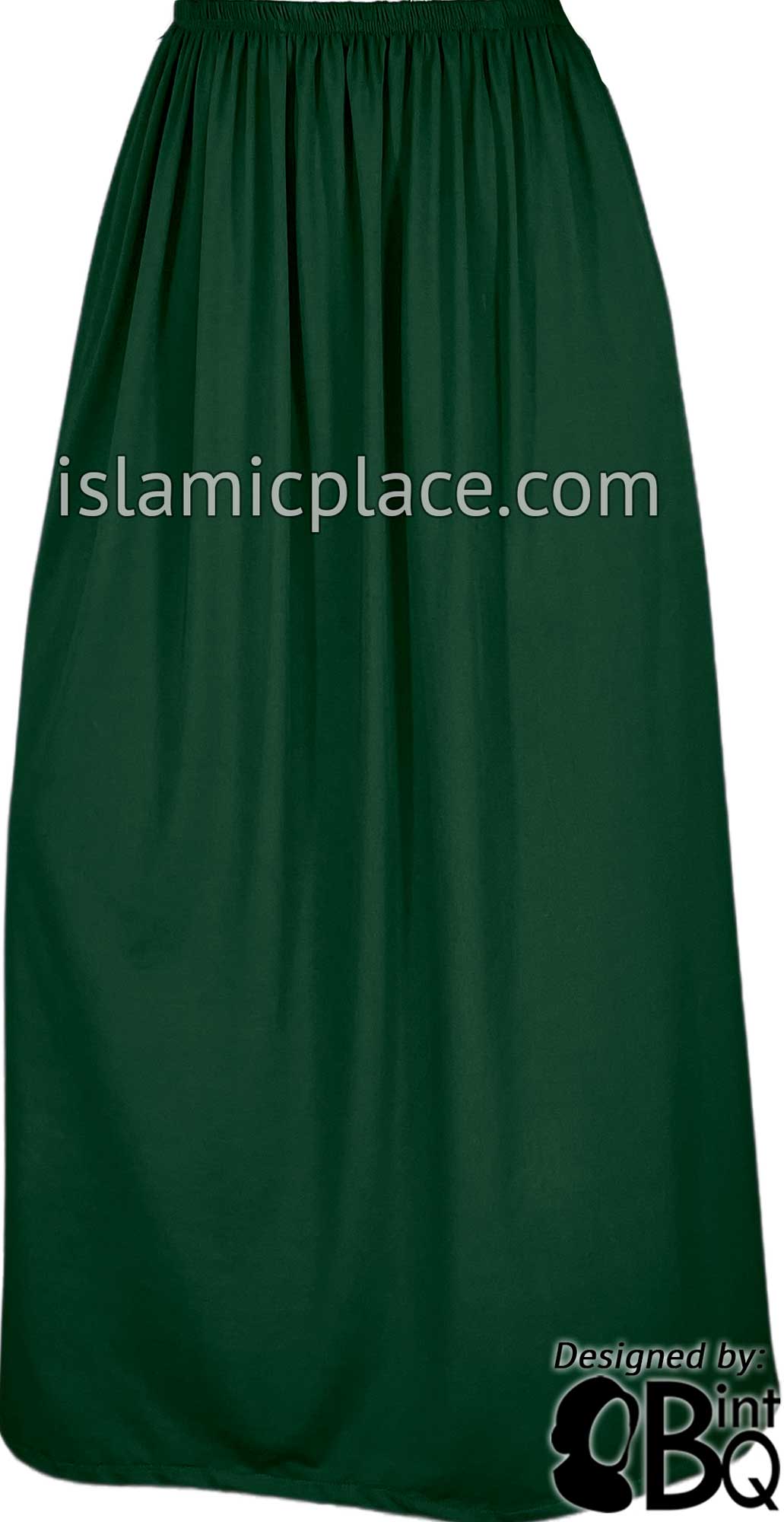 Hunter Green - Plain Skirt in Soft ITY Jersey Fabric