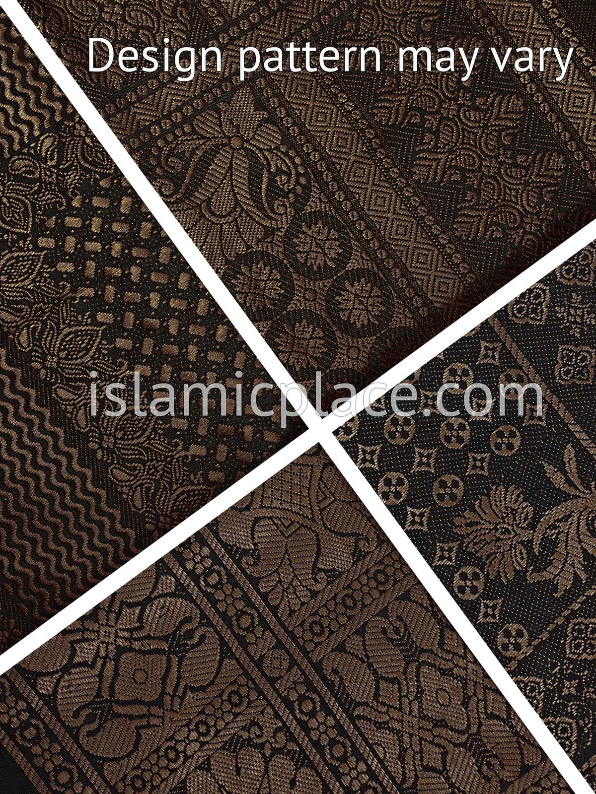 Black and Brown - Umar Collection Men Scarf Kifaya