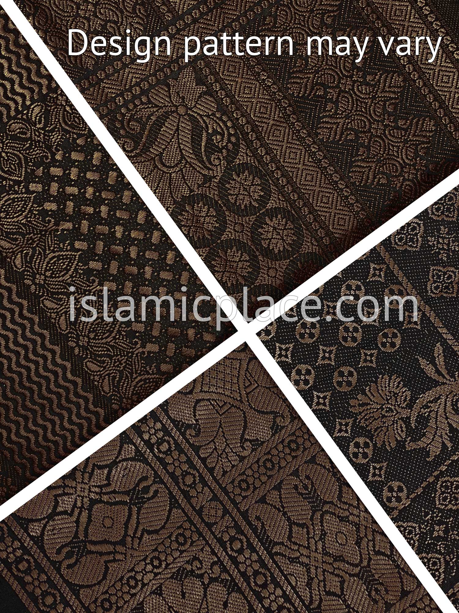 Black and Brown - Umar Collection Men Scarf Kifaya