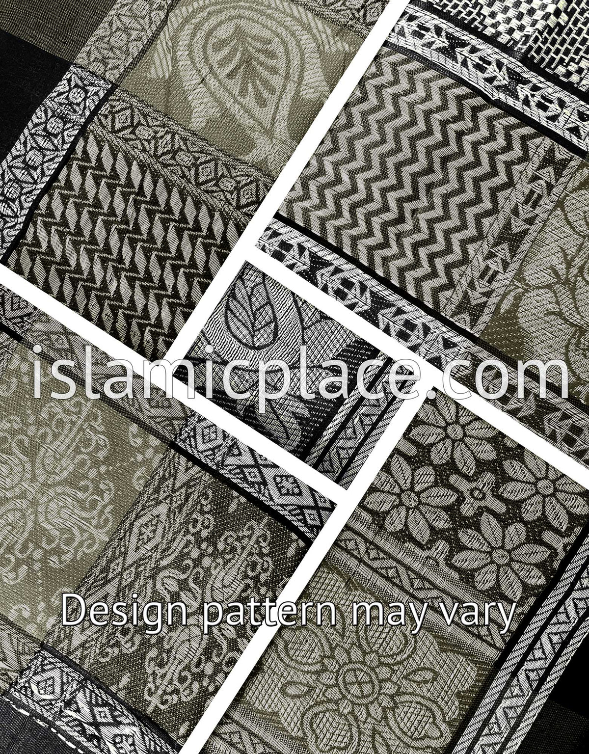 Black, White and Gray - Wali Collection Men Scarf Kifaya