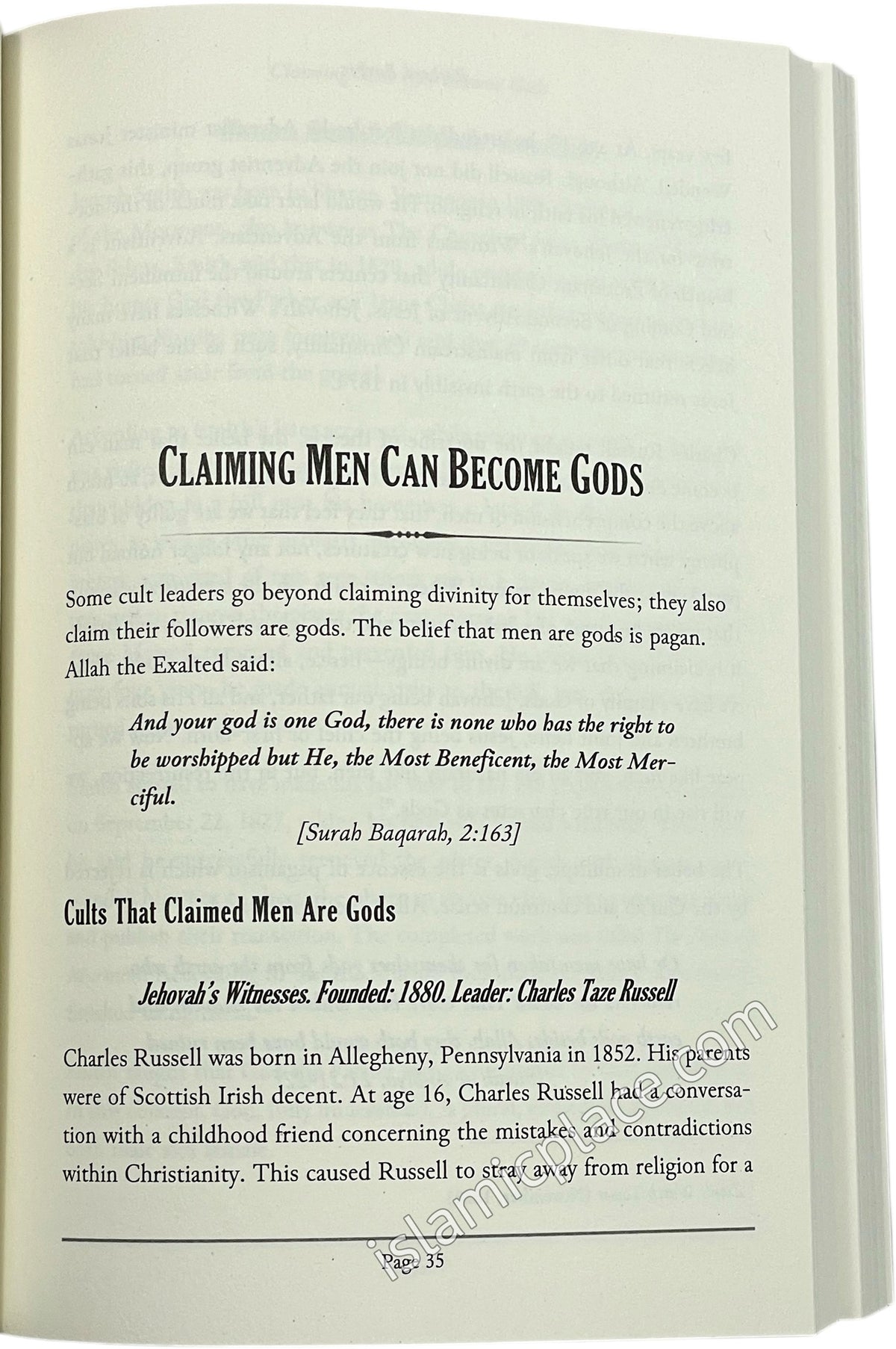 Islam's Cure to the Madness of Modern-Day Cults