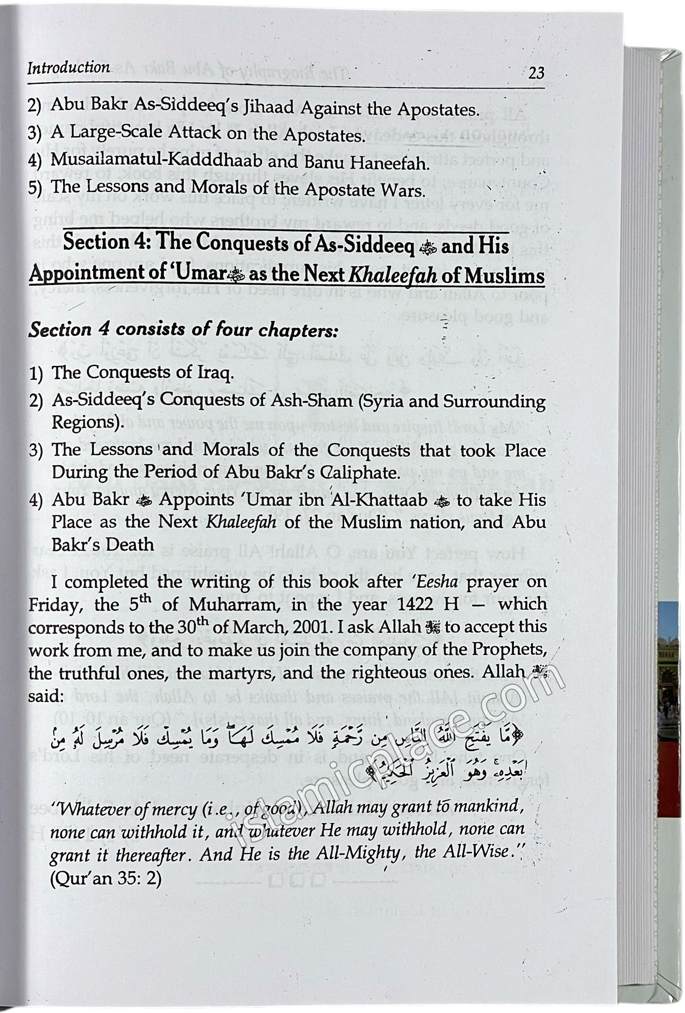 The Biography of Abu Bakr As-Siddeeq