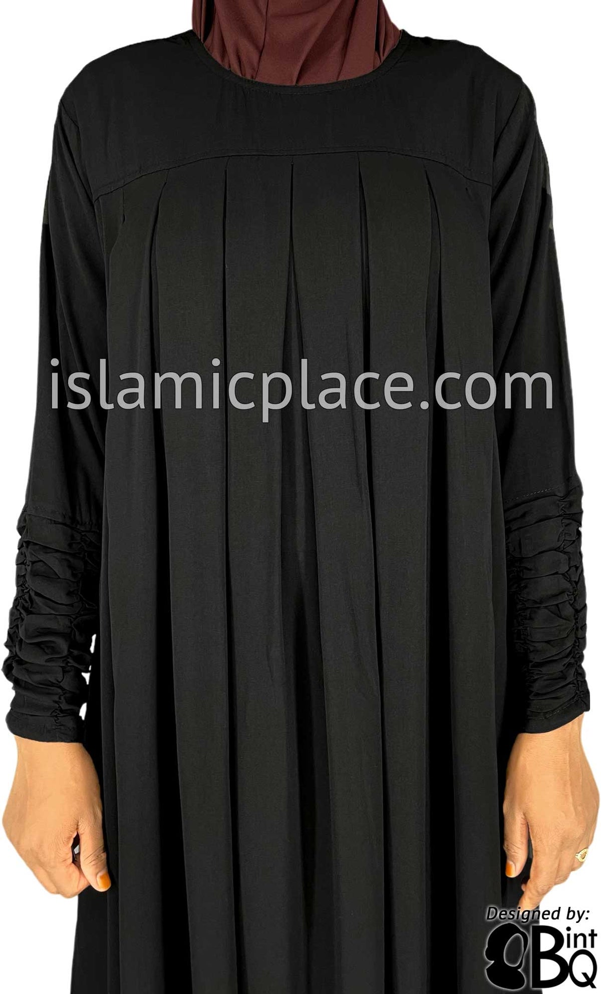 Black - Inaya Babydoll Inspired Stylish Abaya by BintQ - BQ310